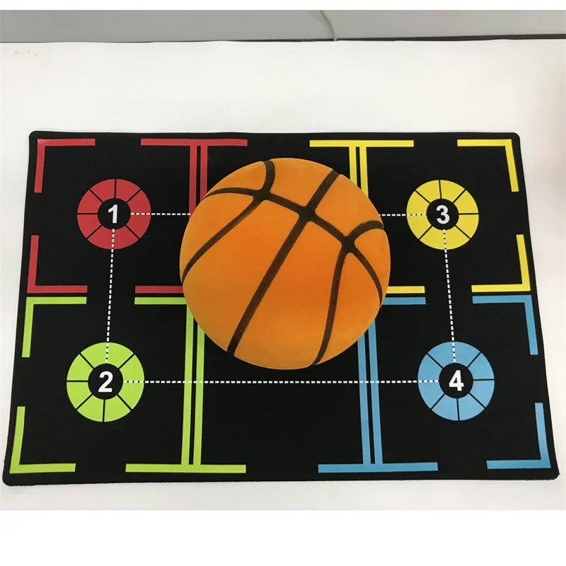 Nonslip Basketball Training Mat Children and Adults Indoor Basketball Dribble Control Training Mat No Noise Thickening Material