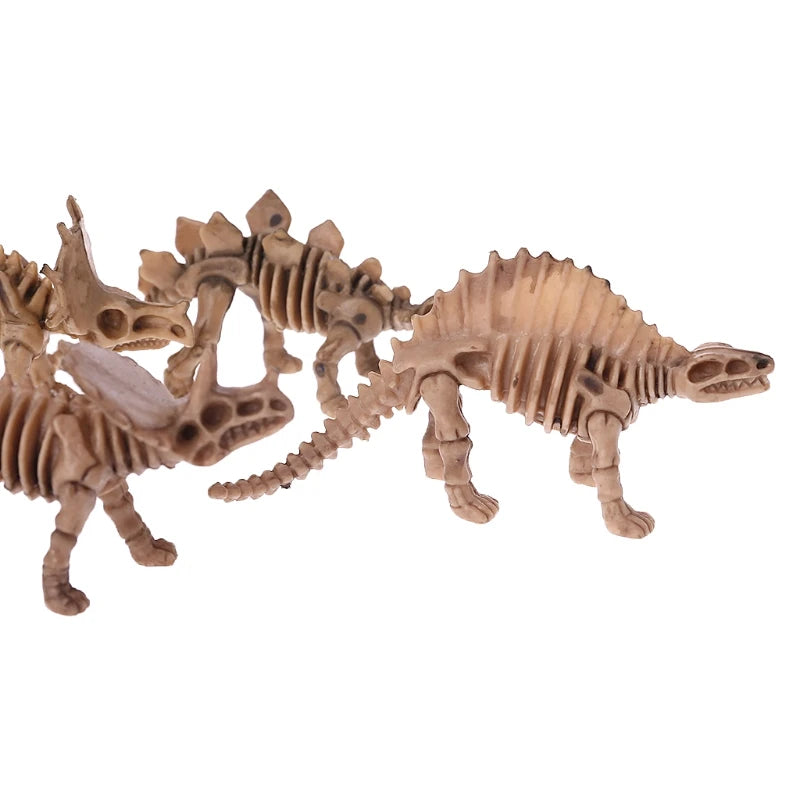 12Pcs Dinosaur Skeleton Fossils Assorted Bones Figures Toys Kids Christmas Gift