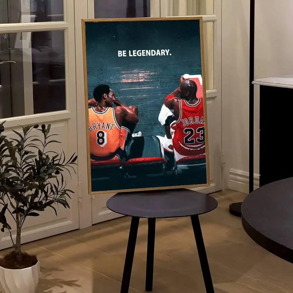 Inspiring Basketball C-Curry Canvas Painting Legendary Basketball Star Slam Dunk Sports Wall Art Home Decoration Wall Painting