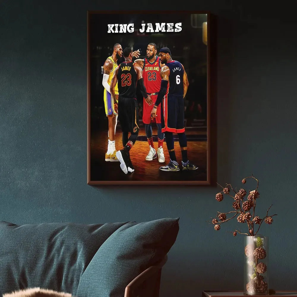 Inspiring Basketball C-Curry Canvas Painting Legendary Basketball Star Slam Dunk Sports Wall Art Home Decoration Wall Painting