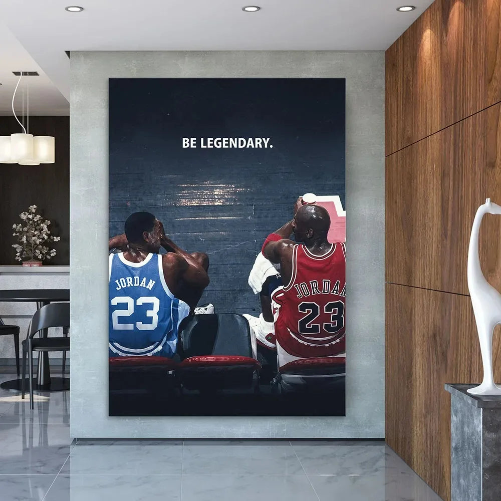 Inspiring Basketball C-Curry Canvas Painting Legendary Basketball Star Slam Dunk Sports Wall Art Home Decoration Wall Painting