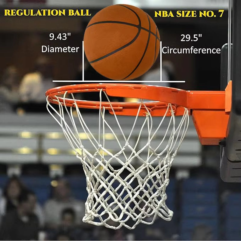 Grooved Silent Basketball 29.5'' Foam Basketball Indoor Training Silent Ball Dribbling Indoor Quietly Bounce Basketball No Noise