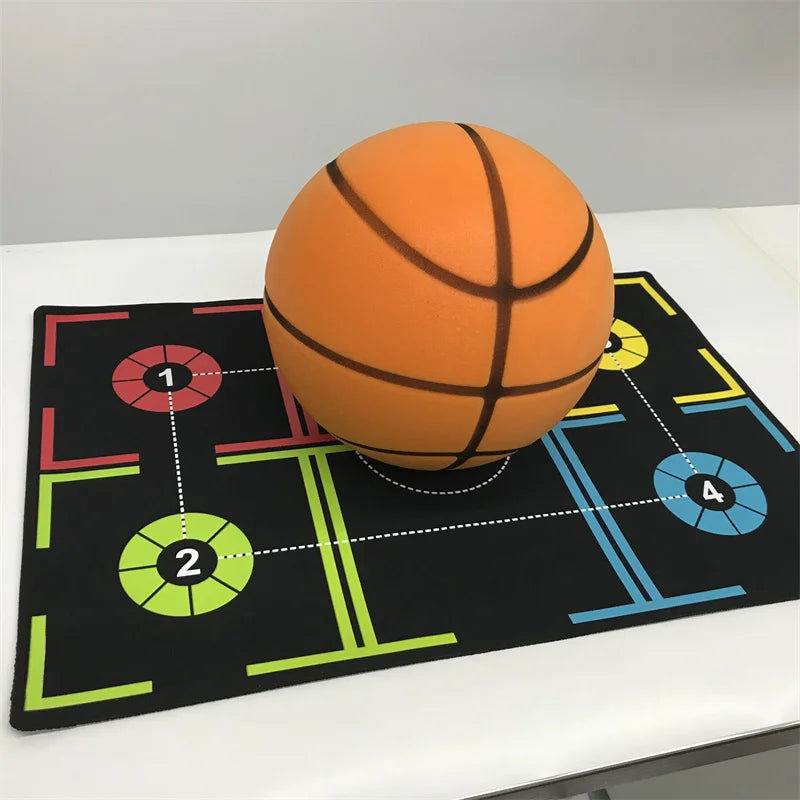 Nonslip Basketball Training Mat Children and Adults Indoor Basketball Dribble Control Training Mat No Noise Thickening Material