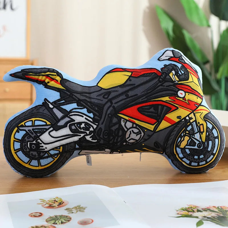 Cartoon Police Car Fire Truck Excavator Plush Toys Stuffed Doll Hug Pillows Chair Cushion Kids Children Boys Gifts Room Decor