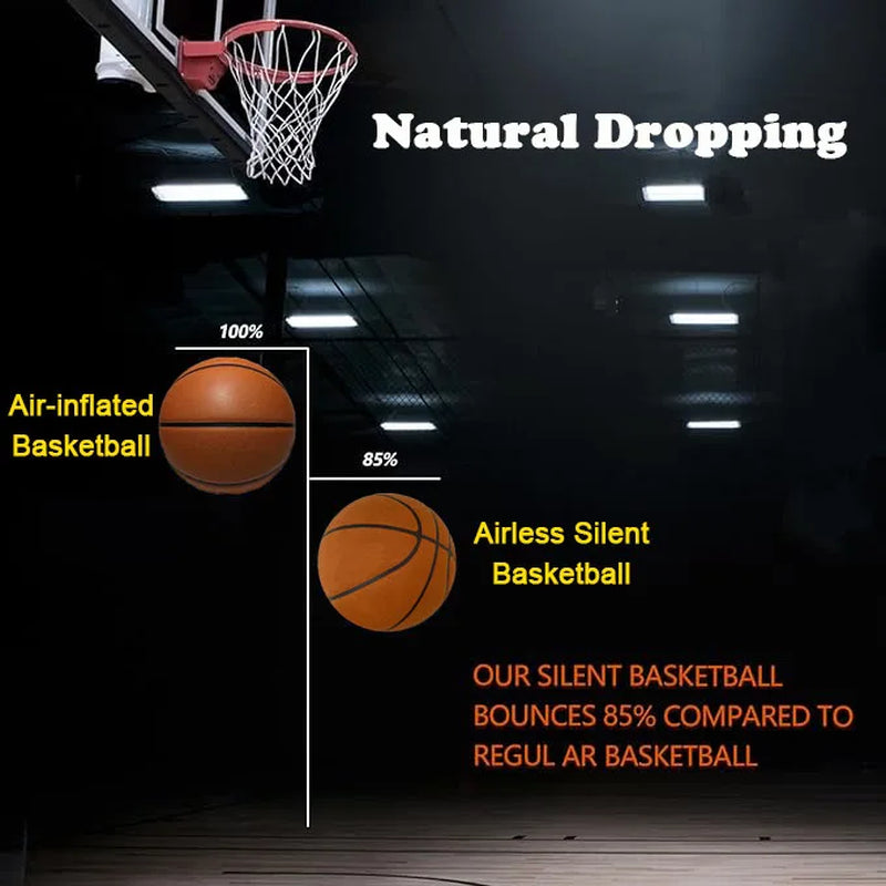 Grooved Silent Basketball 29.5'' Foam Basketball Indoor Training Silent Ball Dribbling Indoor Quietly Bounce Basketball No Noise