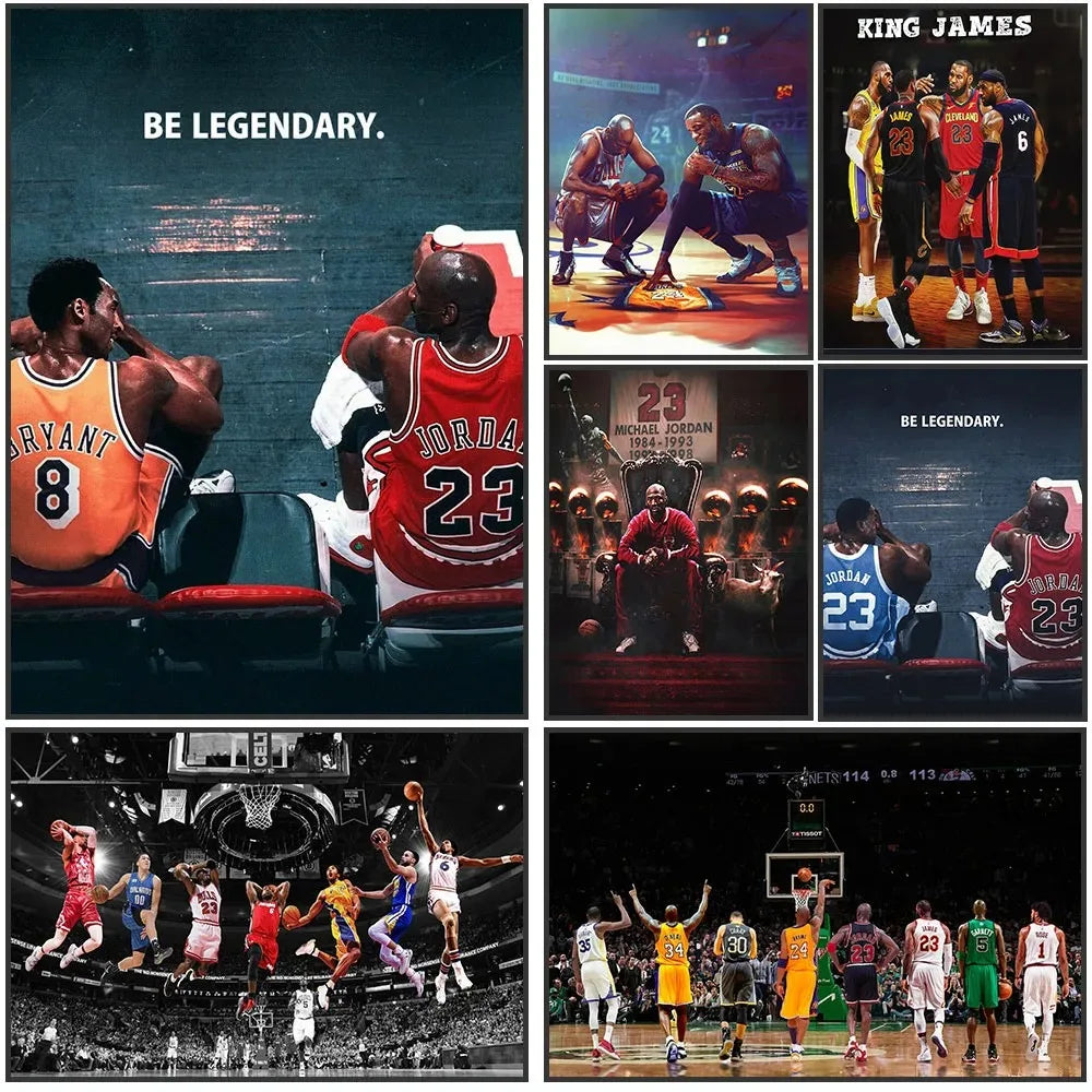 Inspiring Basketball C-Curry Canvas Painting Legendary Basketball Star Slam Dunk Sports Wall Art Home Decoration Wall Painting