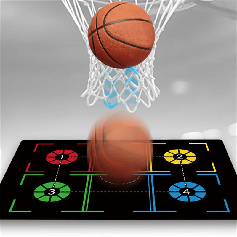 Nonslip Basketball Training Mat Children and Adults Indoor Basketball Dribble Control Training Mat No Noise Thickening Material
